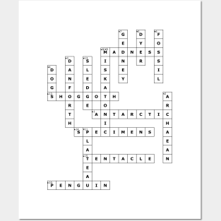 (1931ATMOM) Crossword pattern with words from a famous 1931 science fiction book. Posters and Art